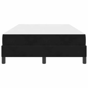 vidaXL Lit coffre avec matelas noir 120 x 220 cm tissu