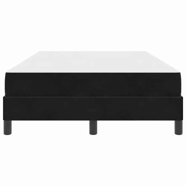 vidaXL Lit coffre avec matelas noir 120 x 220 cm tissu