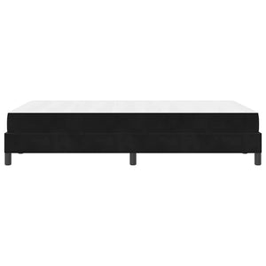 vidaXL Lit coffre avec matelas noir 120 x 220 cm tissu