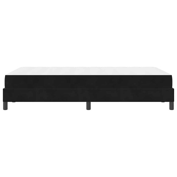 vidaXL Lit coffre avec matelas noir 120 x 220 cm tissu