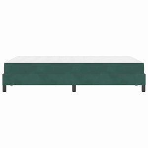 Boxspringbett mit Matratze Dunkelgrün 120x220 cm