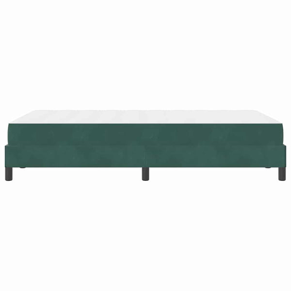 Boxspringbett mit Matratze Dunkelgrün 120x220 cm