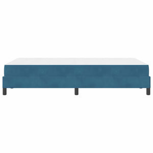 Boxspringbett mit Matratze Dunkelblau 120x220 cm