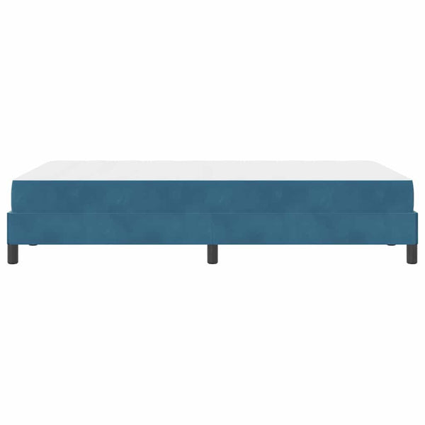 Boxspringbett mit Matratze Dunkelblau 120x220 cm