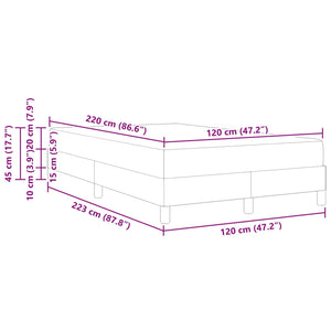 Boxspringbett Rosa 120x220 cm mit Matratze