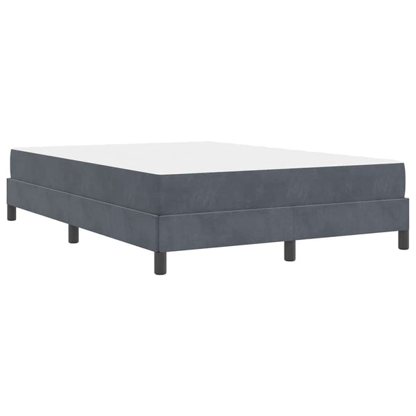 Boxspringbett mit Matratze Dunkelgrau 140x220 cm