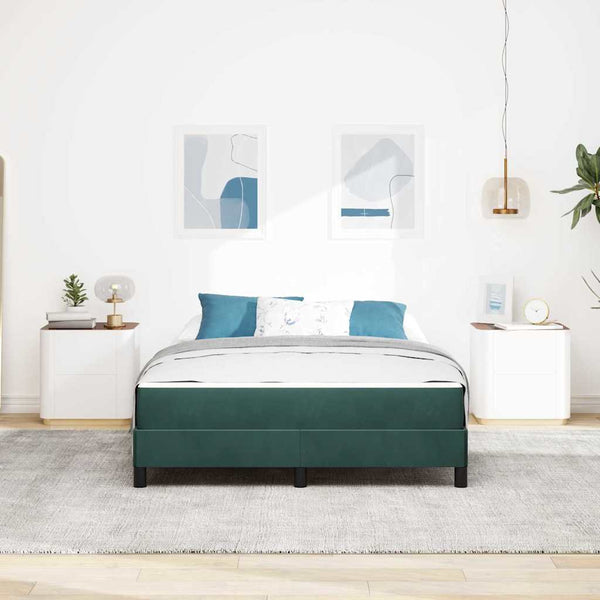 Boxspringbett Dunkelgrün 160x220 cm
