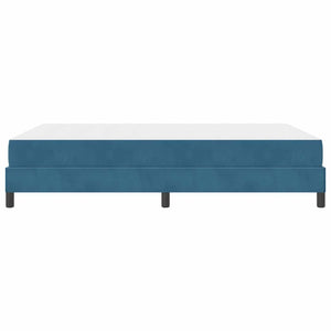Boxspringbett Dunkelblau mit Matratze 160x220