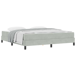 Boxspringbett mit Matratze Hellgrau 180x220 cm