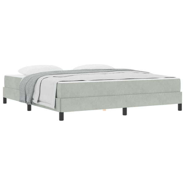 Boxspringbett mit Matratze Hellgrau 180x220 cm
