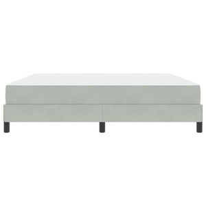 Boxspringbett mit Matratze Hellgrau 180x220 cm