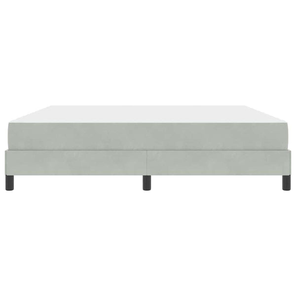 Boxspringbett mit Matratze Hellgrau 180x220 cm