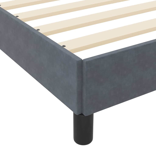 Boxspringbett mit Matratze Dunkelgrau 180x220 cm