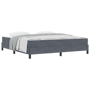 Boxspringbett mit Matratze Dunkelgrau 180x220 cm