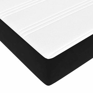 Boxspringbett mit Matratze Schwarz 180x220 cm