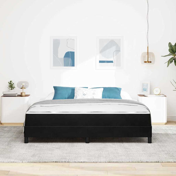 Boxspringbett mit Matratze Schwarz 180x220 cm