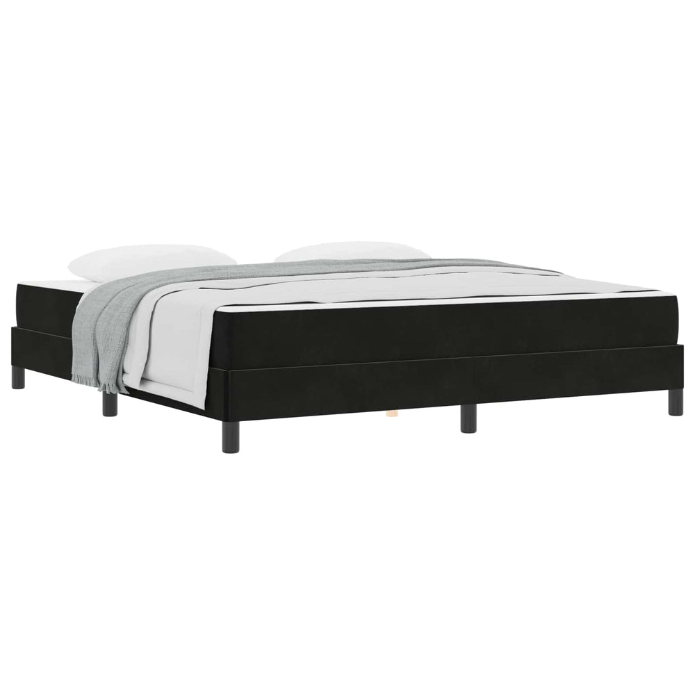 Boxspringbett mit Matratze Schwarz 180x220 cm
