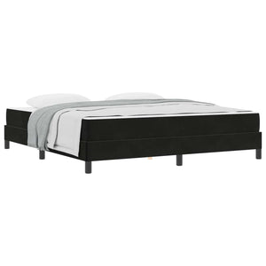 Boxspringbett mit Matratze Schwarz 180x220 cm