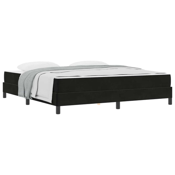 Boxspringbett mit Matratze Schwarz 180x220 cm