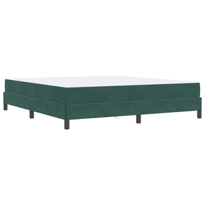 Boxspringbett mit Matratze Dunkelgrün 180x220 cm