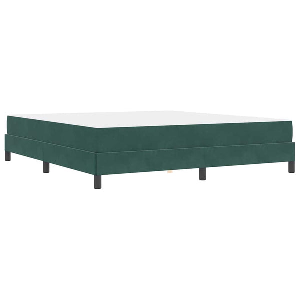 Boxspringbett mit Matratze Dunkelgrün 180x220 cm