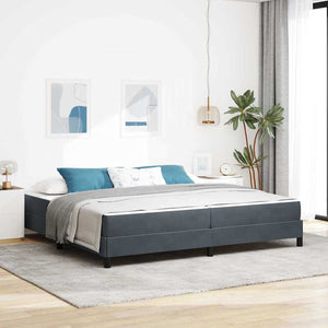 Boxspringbett mit Matratze Dunkelgrau 200x220 cm