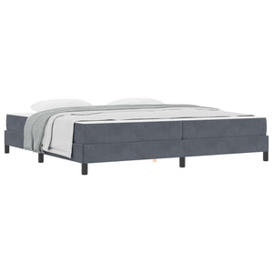 Boxspringbett mit Matratze Dunkelgrau 200x220 cm