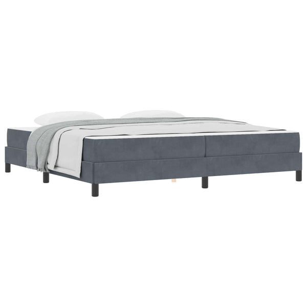 Boxspringbett mit Matratze Dunkelgrau 200x220 cm