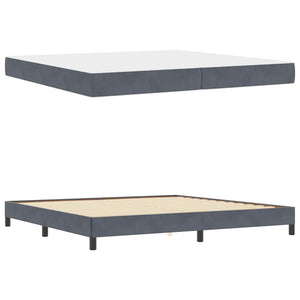 Boxspringbett mit Matratze Dunkelgrau 200x220 cm