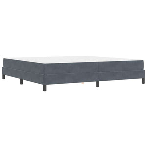 Boxspringbett mit Matratze Dunkelgrau 200x220 cm