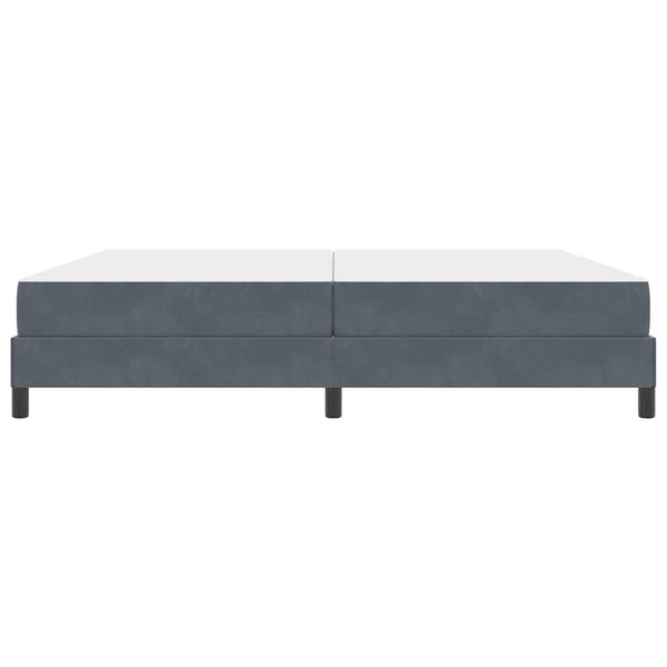 Boxspringbett mit Matratze Dunkelgrau 200x220 cm