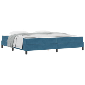 Boxspringbett mit Matratze Dunkelblau 200x220 cm