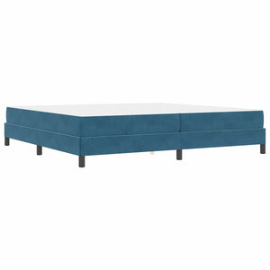 Boxspringbett mit Matratze Dunkelblau 200x220 cm