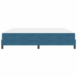 Boxspringbett mit Matratze Dunkelblau 200x220 cm