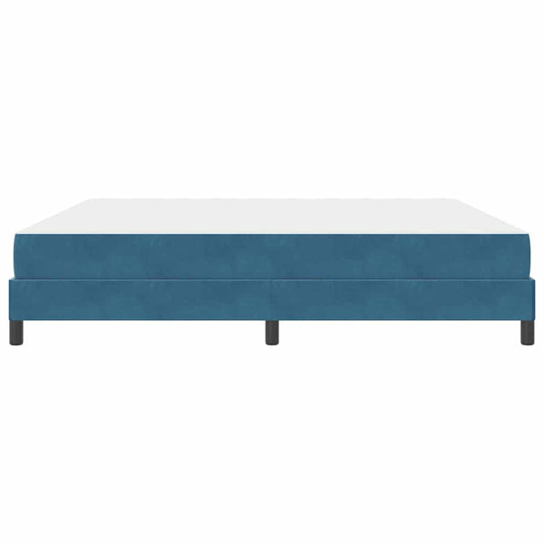 Boxspringbett mit Matratze Dunkelblau 200x220 cm