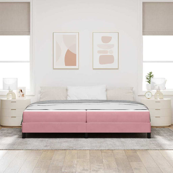 Boxspringbett Rosa 200x220 cm mit Matratze