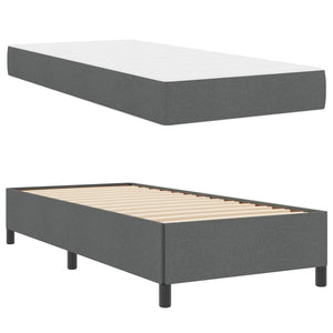 vidaXL Lit coffre gris foncé 80 x 200 cm tissu
