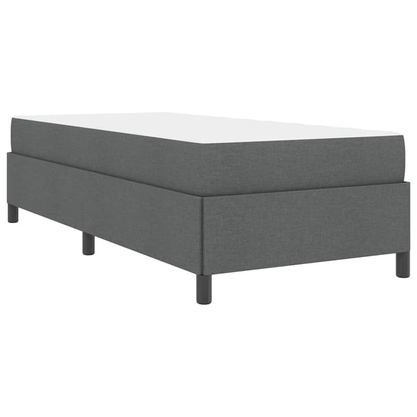 vidaXL Lit coffre gris foncé 80 x 200 cm tissu