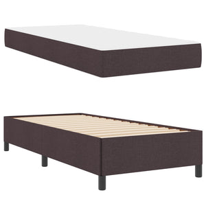 Lit coffre vidaXL marron foncé 80 x 200 cm tissu