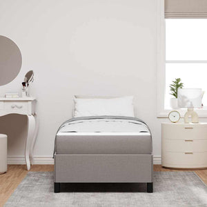 vidaXL Lit coffre beige-gris 80 x 200 cm Tissu