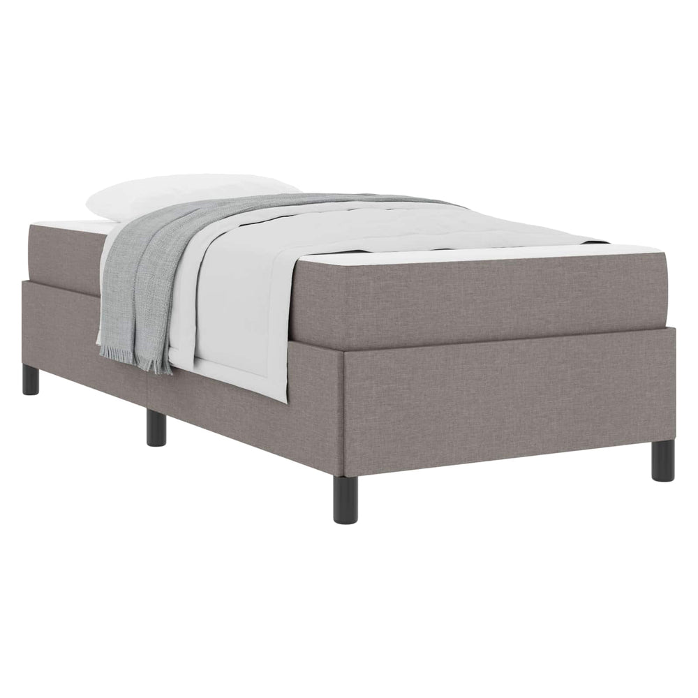 vidaXL Box Spring Bed Taupe 80 x 200 cm Fabric