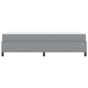 vidaXL Lit coffre gris clair 90 x 200 cm tissu