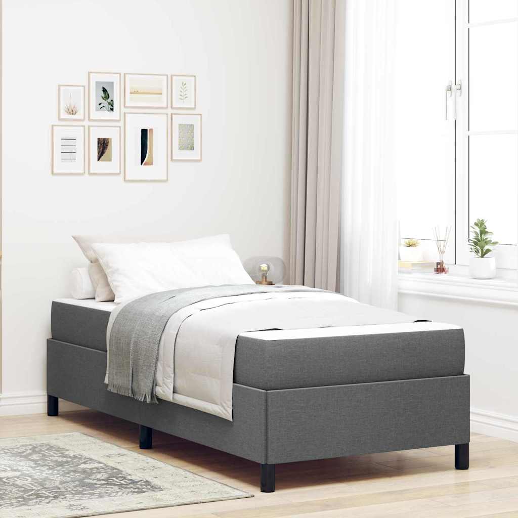 Boxspringbett Dunkelgrau 90x200 cm