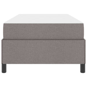 vidaXL Lit boxspring Taupe 90 x 200 cm Tissu