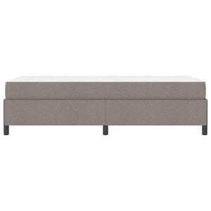 vidaXL Lit boxspring Taupe 90 x 200 cm Tissu