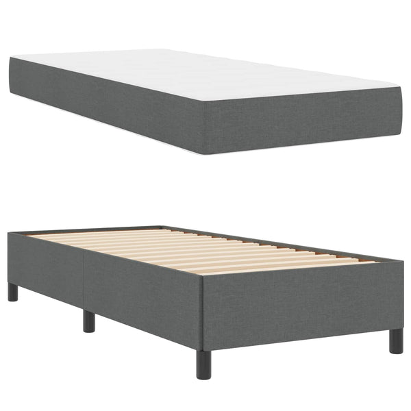 Boxspringbett Dunkelgrau 100x200 cm