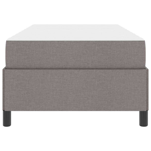 Lit coffre vidaXL taupe 100 x 200 cm tissu