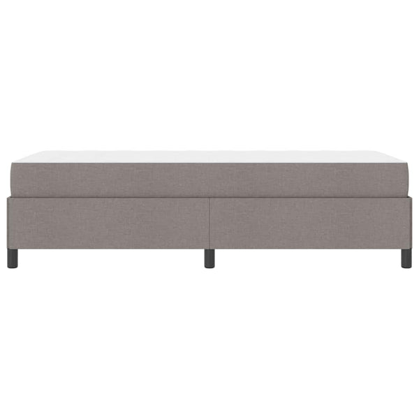 Lit coffre vidaXL taupe 100 x 200 cm tissu