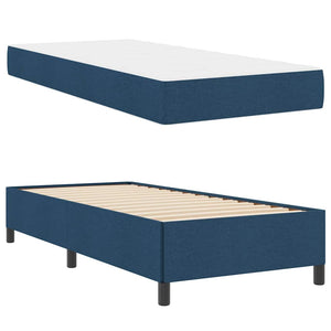 Boxspringbett Blau 100x200 cm Stoffbezug
