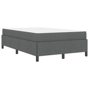 vidaXL Lit coffre gris foncé 120 x 190 cm Tissu